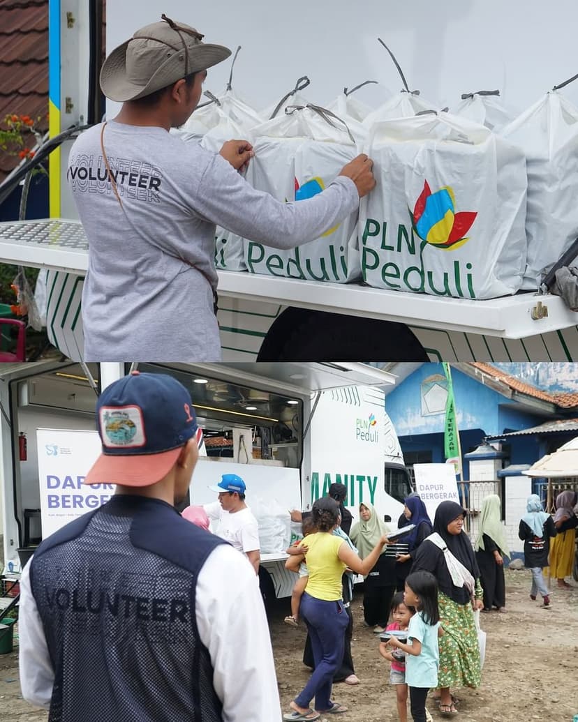 Dapur Bergerak PLN Peduli bersama Yayasan Semesta Membumi Indonesia