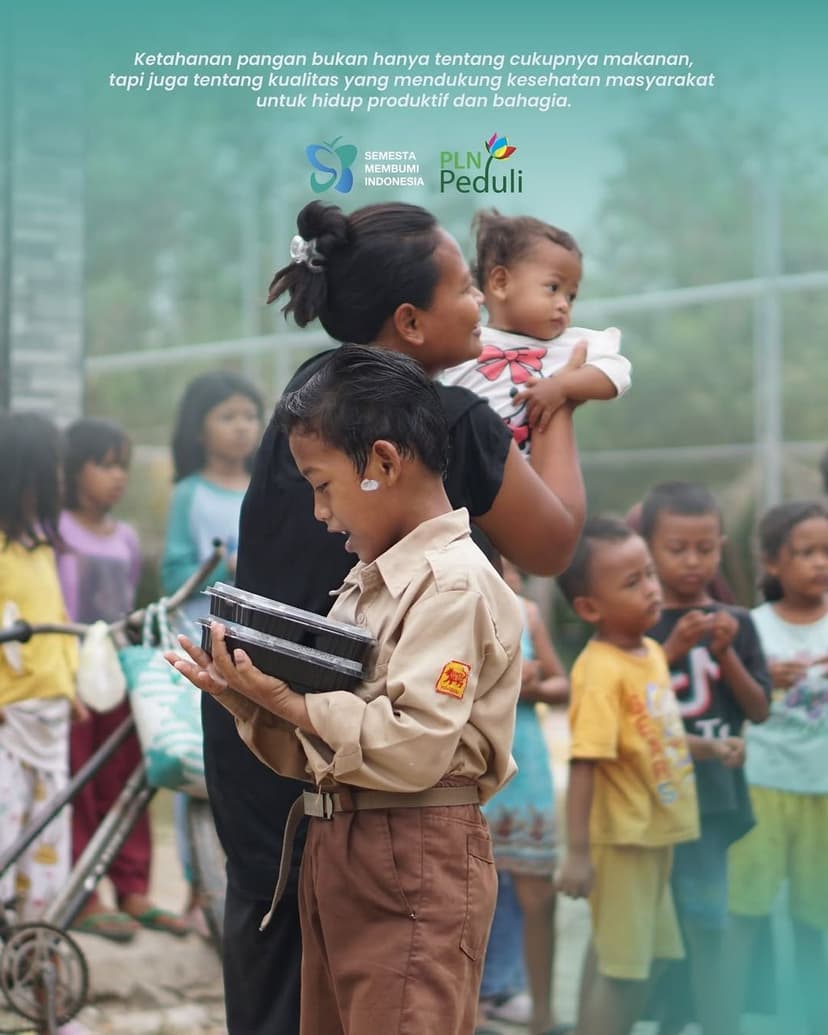 Dapur Bergerak PLN Peduli bersama Yayasan Semesta Membumi Indonesia